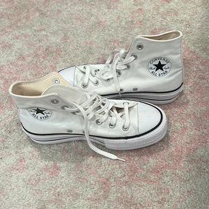 White platform converse